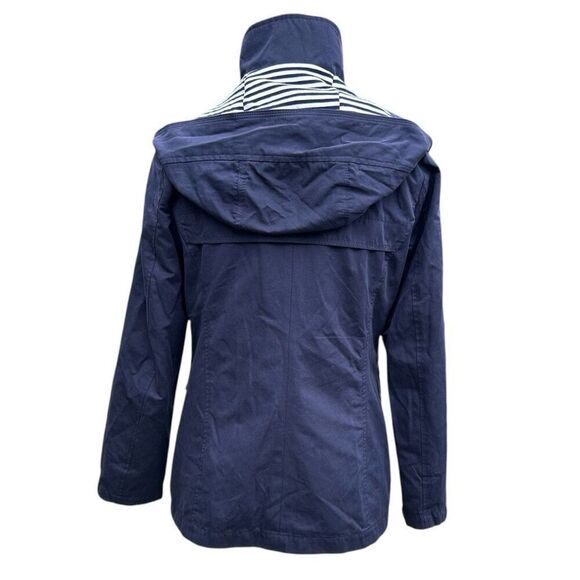 Vintage Esprit Navy Nautical Hooded High Collar Jacket 2 - Picture 5 of 10